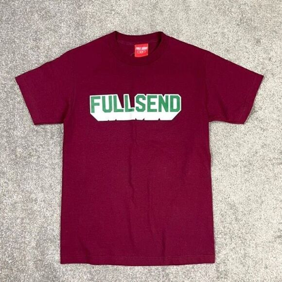 Full Send Nelk Boys OG 3D Logo Graphic Short Sleeve T-Shirt Purple Men’s S NWT - Picture 1 of 5